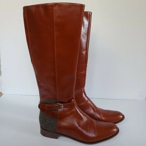 BOCAGE Made in France Riding Boots Tweed Leather Size 40